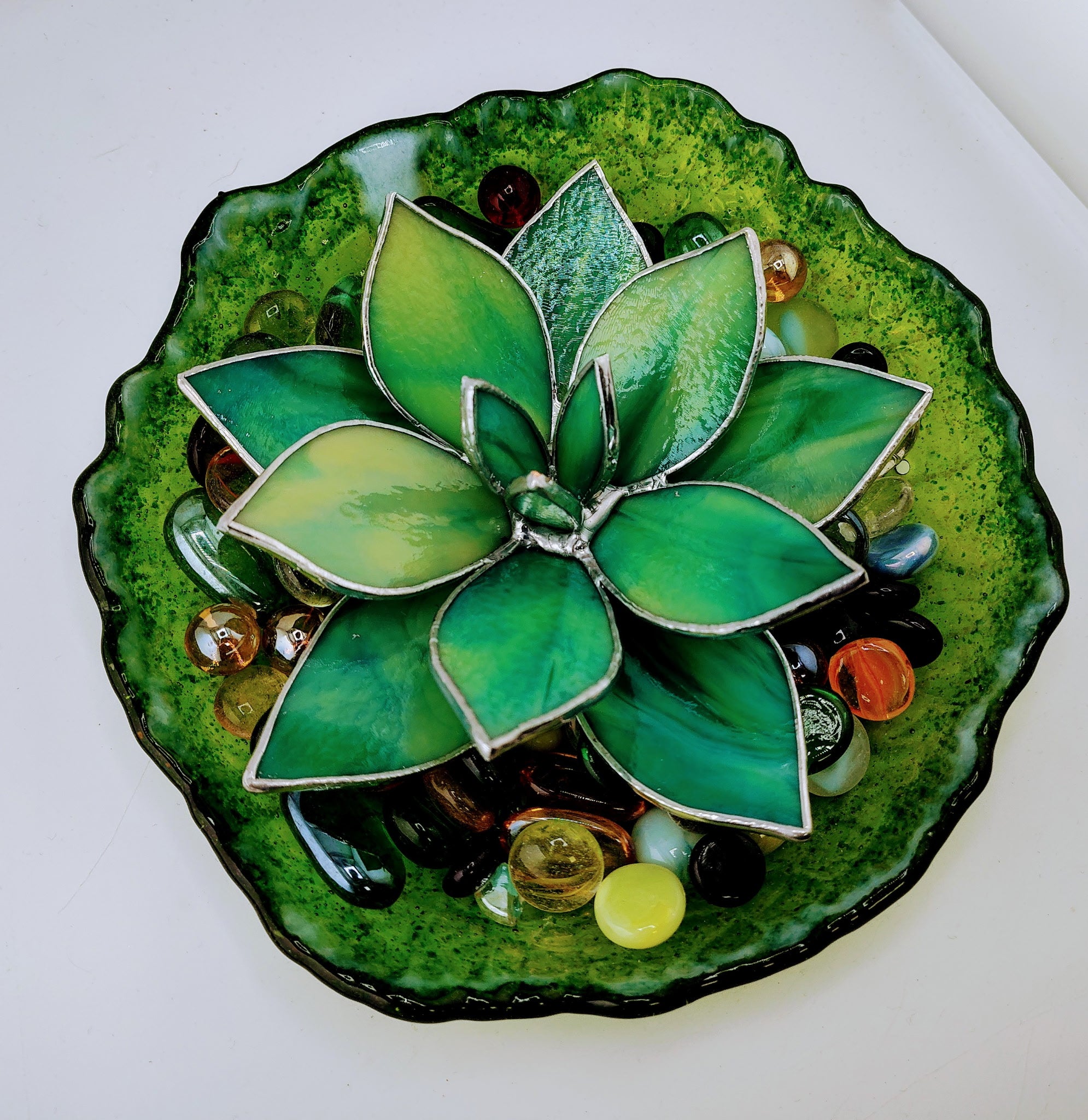 stained glass succulents Stained Glass Project: Succulent – Melt Glass Art Supply