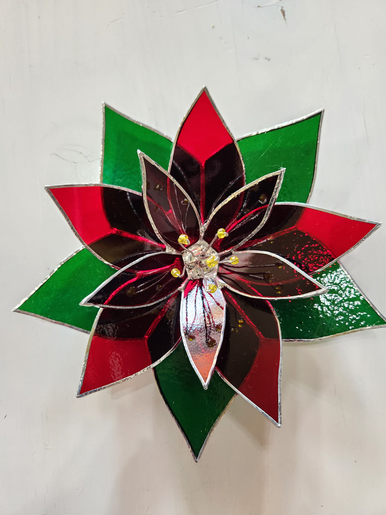 *SEASONAL* Stained Glass Project: Poinsettia
