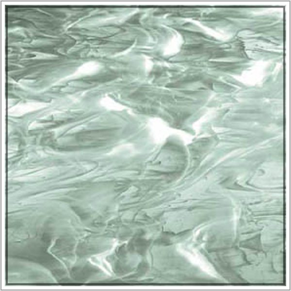 OGT - 828.91F Sea Green Transparent & White Streaky