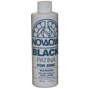 Novacan Black Patina For Zinc 8oz