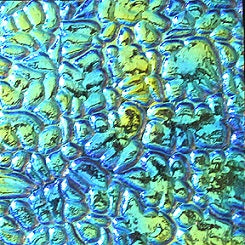 CBS - Cyan/Copper Patterned Dichroic COE 90